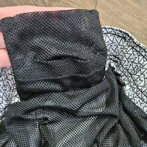 Calvin Klein Swim Shorts Zig-Zag Pattern Drawstring Waist | Size Medium - Picture 10 of 11